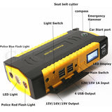 Super Capacity 16000mAh 12V  Jump Starter 600A Peak Car Charger